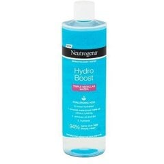 Neutrogena Hydro Boost mitsellaarvesi 3 in 1 (mitsellaarvesi) 400 ml price and information | Facial cleansers | hansapost.ee