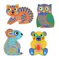 Veega värvimine pisematele - Mustrilised loomad Djeco, DJ09068 цена и информация | Arendavad laste mänguasjad | hansapost.ee