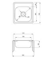 Köögivalamu Deante Mercato ZHM 3100, decor price and information | Kitchen sinks | hansapost.ee