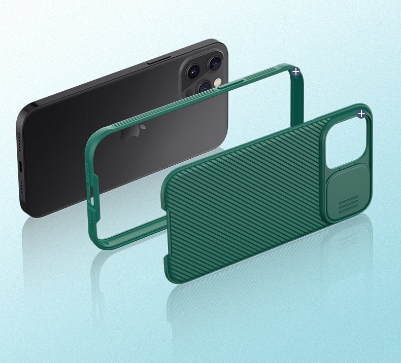 Nillkin CamShield Pro Hard Case for iPhone 12/12 Pro 6.1 Black hind ja info | Telefonide kaitsekaaned ja -ümbrised | hansapost.ee