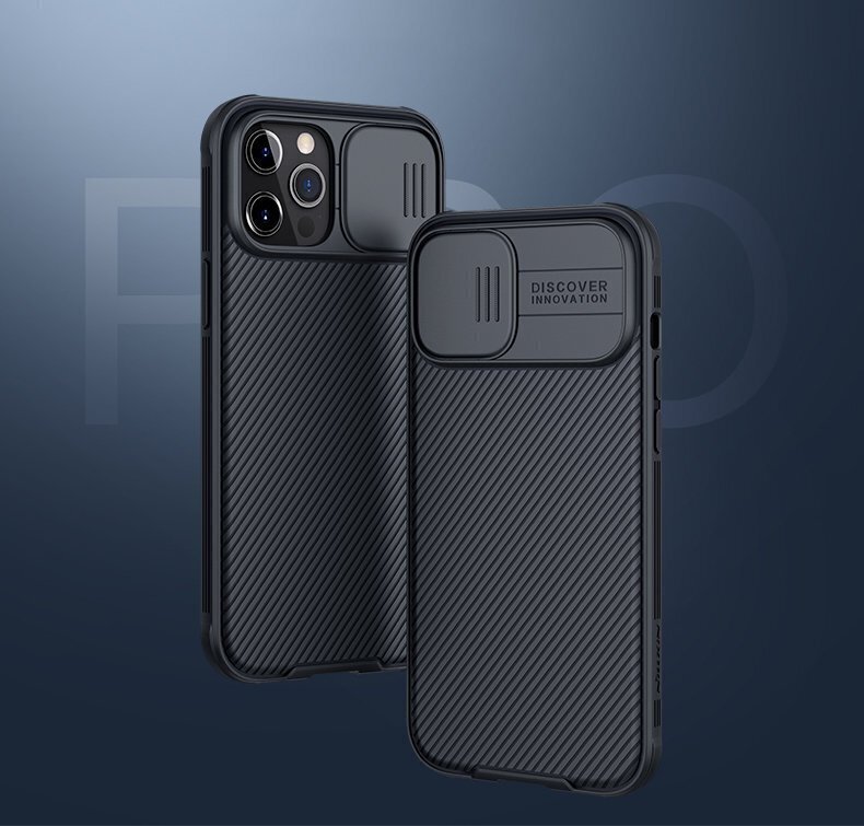 Nillkin CamShield Pro Hard Case for iPhone 12/12 Pro 6.1 Black цена и информация | Telefonide kaitsekaaned ja -ümbrised | hansapost.ee