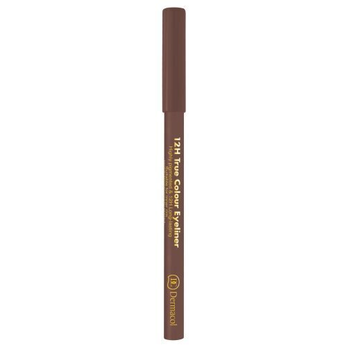 Silma kontuurpliiats Dermacol 12H True Colour 0.28 g, 4 Light Brown цена и информация | Lauvärvid, ripsmetušid ja silmapliiatsid | hansapost.ee