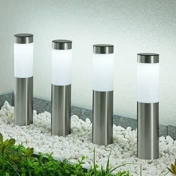 Päikesepatareiga aiavalgusti LED Inox цена и информация | Aiavalgustid ja õuevalgustid | hansapost.ee
