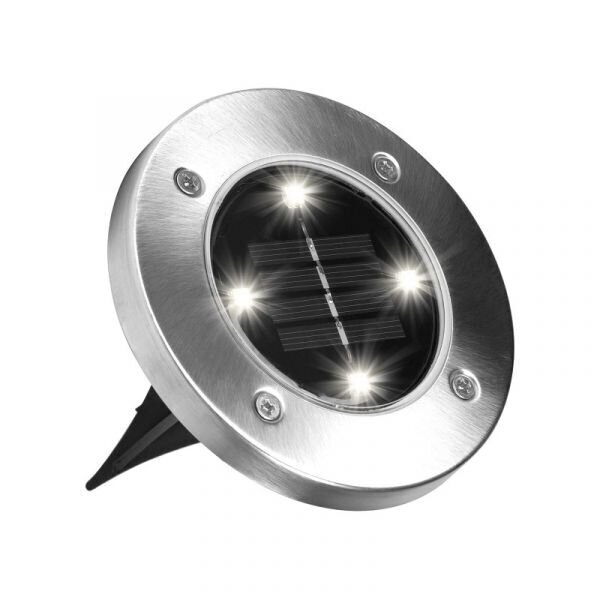 Süvistatavad päikesepatareiga LED aiavalgustid Deck Lights, 4 tk. цена и информация | Aiavalgustid ja õuevalgustid | hansapost.ee
