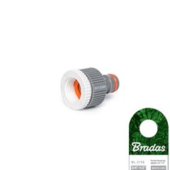 Kraaniühendus 3/4 "- 1/2" Bradas WHITE LINE hind ja info | Niisutussüsteemid, kastmisvoolikud ja kastekannud | hansapost.ee