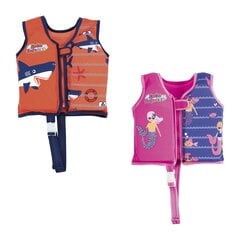 Ujumisvest Bestway Swim Safe Swim Jacket, M/L, roosa/oranž цена и информация | Нарукавники, жилеты для плавания | hansapost.ee