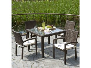 Laud Patio Loretta, 90 cm, pruun цена и информация | Садовые столы, столики | hansapost.ee