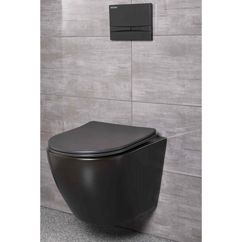 WC komplekt Kerra Delos BLM/Adriatic Black hind ja info | WС-potid | hansapost.ee