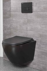 WC-poti komplekt Kerra Delos BLM/Pacific Black, WC ja nupuga hind ja info | WС-potid | hansapost.ee