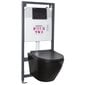 WC-poti komplekt Kerra Delos BLM/Pacific Black, WC ja nupuga цена и информация | WС-potid | hansapost.ee