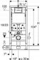 WC komplekt: peidetud raam Geberit Duofix Basic, seinapealne wc-pott Tinos ja nupp Delta hind ja info | WС-potid | hansapost.ee