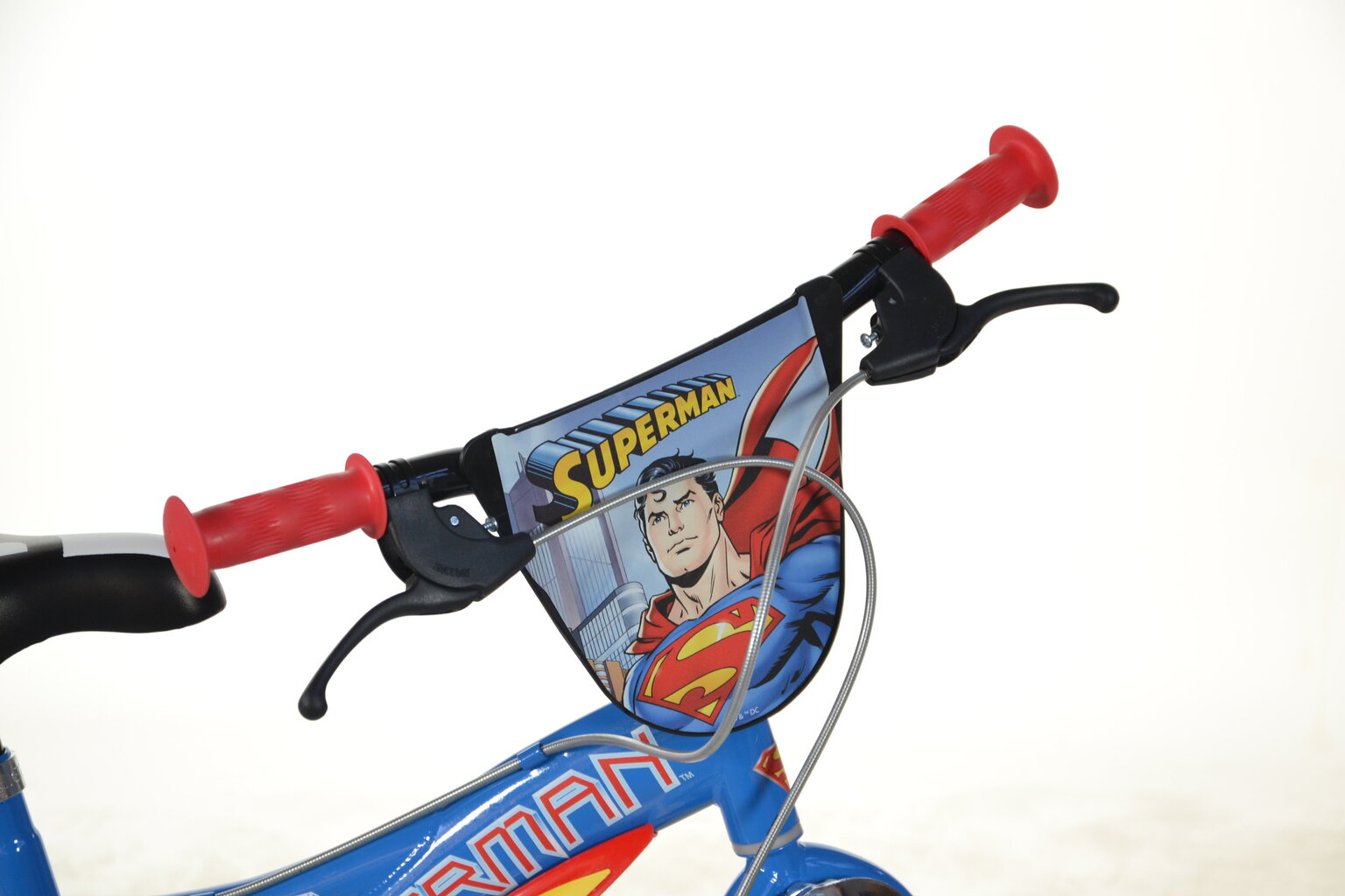 Laste jalgratas Dino bikes Superman 14", sinine/punane/kollane hind ja info | Jalgrattad | hansapost.ee