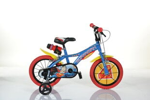 Laste jalgratas Dino bikes Superman 14", sinine/punane/kollane hind ja info | Superman Sport, puhkus, matkamine | hansapost.ee