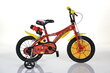 Jalgratas lastele Dino bikes Flash 16", punane/kollane цена и информация | Jalgrattad | hansapost.ee