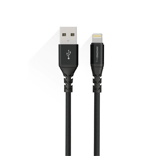 Premium MFI sertifitseeritud kaabel USB - Lightning (Must, 3m) hind ja info | Juhtmed ja kaablid | hansapost.ee