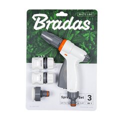 Kastmispüstoli ja ühenduste komplekt Bradas WHITE LINE price and information | Irrigation systems, watering hoses and watering cans | hansapost.ee