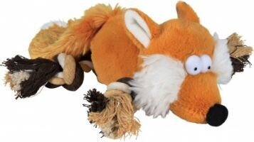 Plüüsist mänguasi nööriga trixie FOX 34 cm hind ja info | Koerte mänguasjad | hansapost.ee