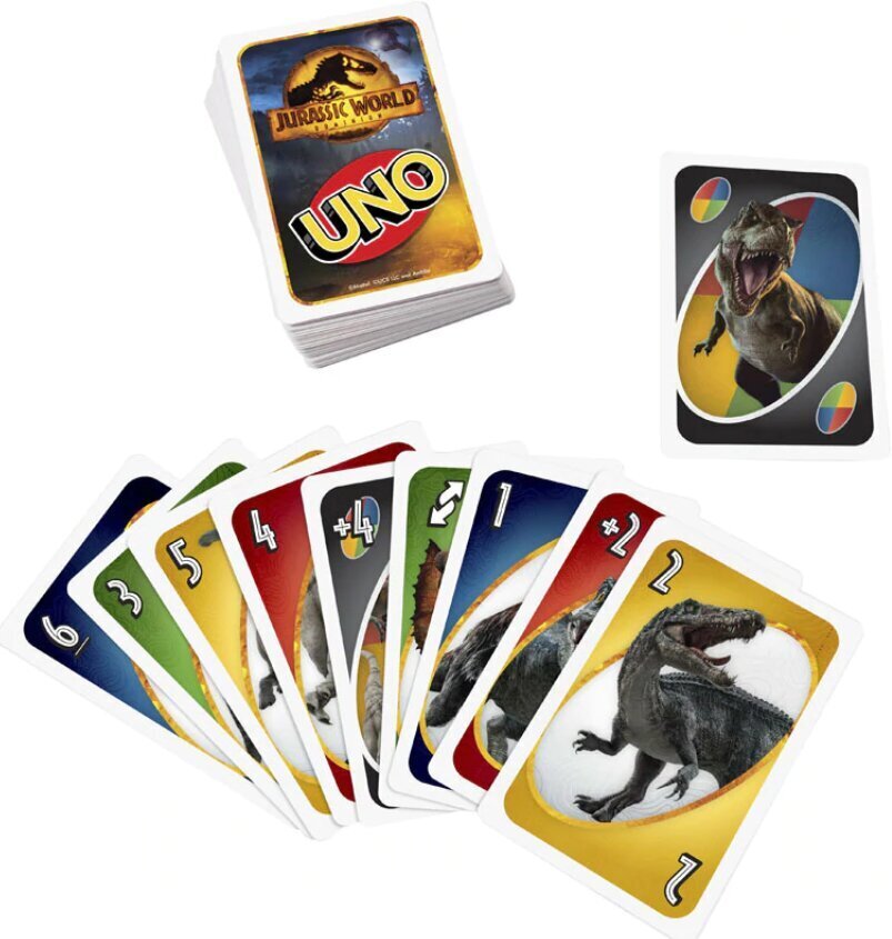 UNO kaardid Jurassic World, GXD72 hind ja info | Lauamängud ja mõistatused perele | hansapost.ee