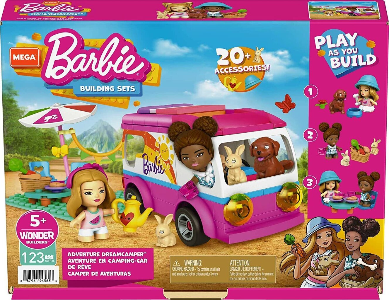 Konstruktor Nukk Barbie ratsanik Mega Construx, HDJ84 hind ja info | Klotsid ja konstruktorid | hansapost.ee