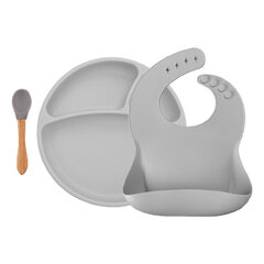 Набор посуды Minikoioi BLW, Powder Grey, 101070017 цена и информация | Детская посуда, контейнеры для молока и еды | hansapost.ee