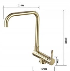 Mexen köögisegisti Madox, gold цена и информация | Кухонные смесители | hansapost.ee