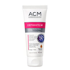 Оттеночный крем для лица ACM Dépiwhite M Tinted Protective Cream SPF 50, 40 мл цена и информация | Кремы для лица | hansapost.ee