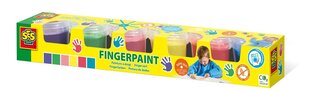 Краска для рисования руками SES, 6 цветов цена и информация | Принадлежности для рисования, лепки | hansapost.ee