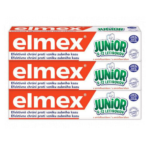 Laste hambapasta Elmex Junior Trio, 3 x 75 ml hind ja info | Hambaharjad, hampapastad ja suuloputusvedelikud | hansapost.ee