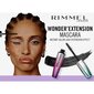 Ripsmetušš Rimmel London Wonder´Extension, 11 ml, 001 Very Black цена и информация | Lauvärvid, ripsmetušid ja silmapliiatsid | hansapost.ee