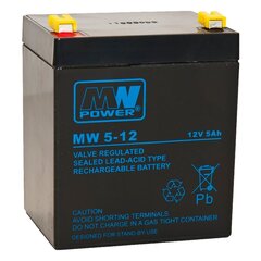 Aku MWPower MW 12V 5Ah F2(250) AGM цена и информация | Аккумуляторы | hansapost.ee