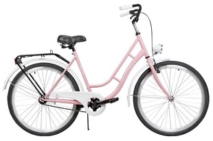 Linnajalgratas AZIMUT Retro 26" 2021, roosa цена и информация | Велосипеды | hansapost.ee