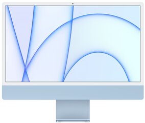 Apple iMac 24” M1 8/512GB Blue SWE MGPL3KS/A hind ja info | Lauaarvutid | hansapost.ee