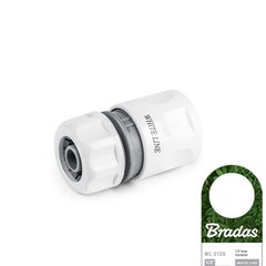 Kiire ühendus voolikule 1/2" Bradas WHITE LINE STANDARD hind ja info | Niisutussüsteemid, kastmisvoolikud ja kastekannud | hansapost.ee