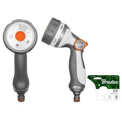 Kastmispüstol Bradas White Line SMOOTH CONTROL, 5 funktsiooni, metallist price and information | Irrigation systems, watering hoses and watering cans | hansapost.ee