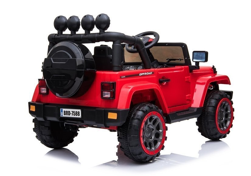 Laste elektriauto Jeep BRD-7588, 4x4, punane, 3 a.+ hind ja info | Laste elektriautod | hansapost.ee