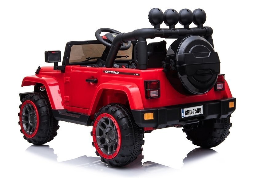 Laste elektriauto Jeep BRD-7588, 4x4, punane, 3 a.+ цена и информация | Laste elektriautod | hansapost.ee