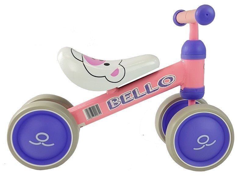 Tasakaaluratas Bello Double Wheels, roosa цена и информация | Jooksurattad lastele | hansapost.ee