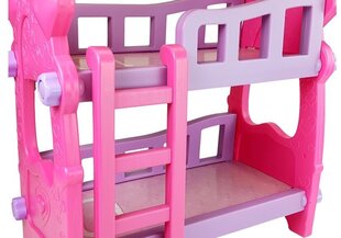 Двухъярусная кровать для кукол. Розовый цена и информация | Игрушки для девочек | hansapost.ee