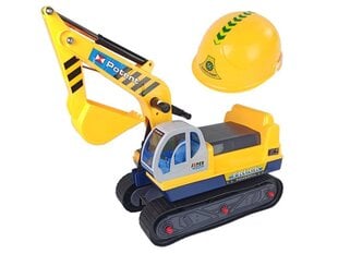 Большой экскаватор и строительный шлем желтый цена и информация | Lean Toys Игрушки | hansapost.ee