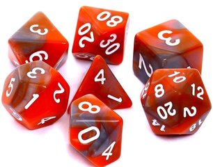 Набор костей для настольных игр Rebel RPG, оранжевый / серый цена и информация | Настольные игры | hansapost.ee