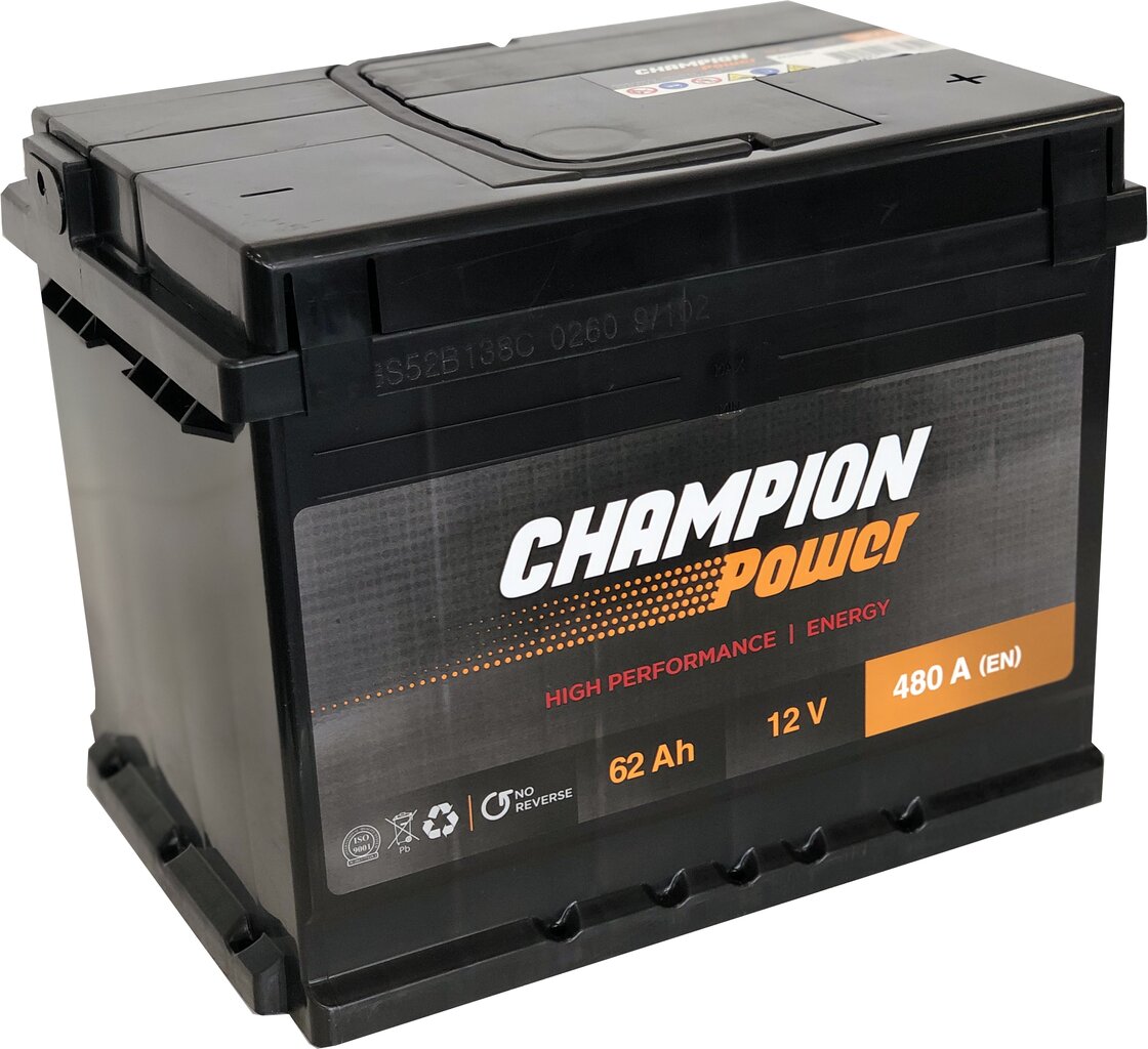 Aku Champion Power 62AH 480A hind ja info | Autoakud | hansapost.ee
