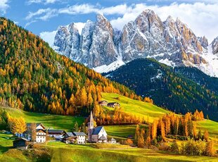 Castorland pusle Church of St. Magdalena, Dolomites, 2000 tükki hind ja info | Pusled lastele ja täiskasvanutele | hansapost.ee