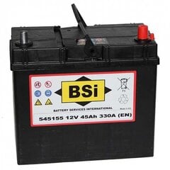 Аккумулятор BSI 45 Aч330 A EN цена и информация | BSI Автотовары | hansapost.ee