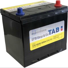 Aku TAB EFB Stop&Go 60Ah 600A 12V цена и информация | Аккумуляторы | hansapost.ee