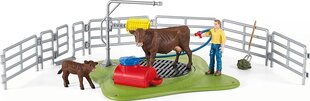 Набор фигурок Зона мытья коров Schleich Farm World, 42529 цена и информация | Игрушки для мальчиков | hansapost.ee