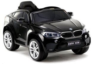 Электрический внедорожник для детей BMW X6, черный цена и информация | Электромобили для детей | hansapost.ee