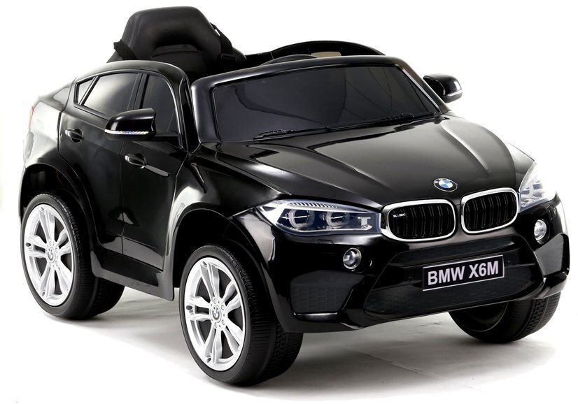 Laste elektriline auto BMW X6, must, lakitud kere цена и информация | Laste elektriautod | hansapost.ee