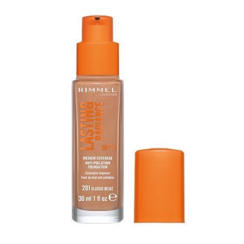 Jumestuskreem Rimmel Lasting Radiance Anti-Pollution Foundation 100 Ivory, 30 ml hind ja info | Jumestuskreemid ja puudrid | hansapost.ee