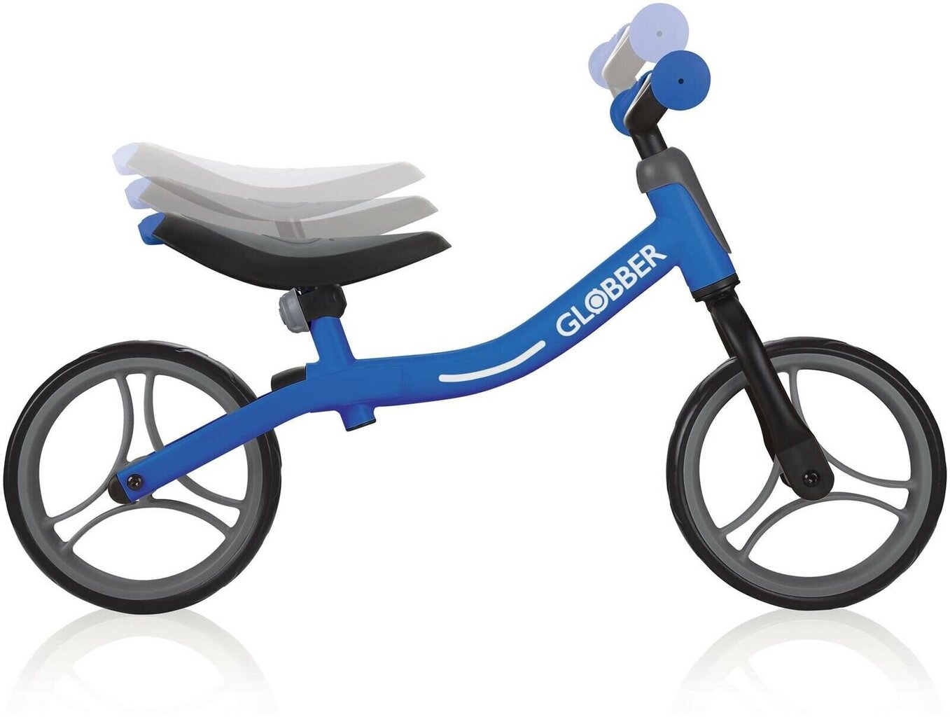 Tasakaalu jalgratas Globber Go Bike, must/sinine, 610-100 цена и информация | Jooksurattad lastele | hansapost.ee