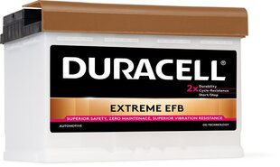 DURACELL Extreme EFB 75Ah 730A 12V аккумулятор цена и информация | Duracell Автотовары | hansapost.ee